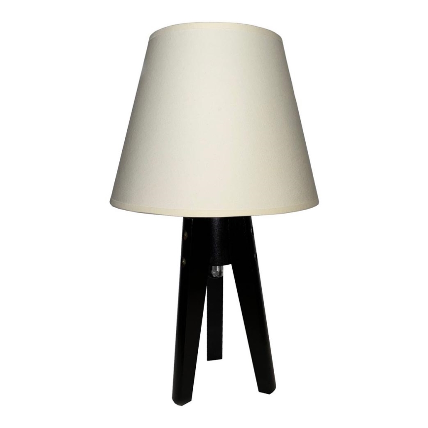 Lámpara de mesa CONE 1xE27/60W/230V crema wengué