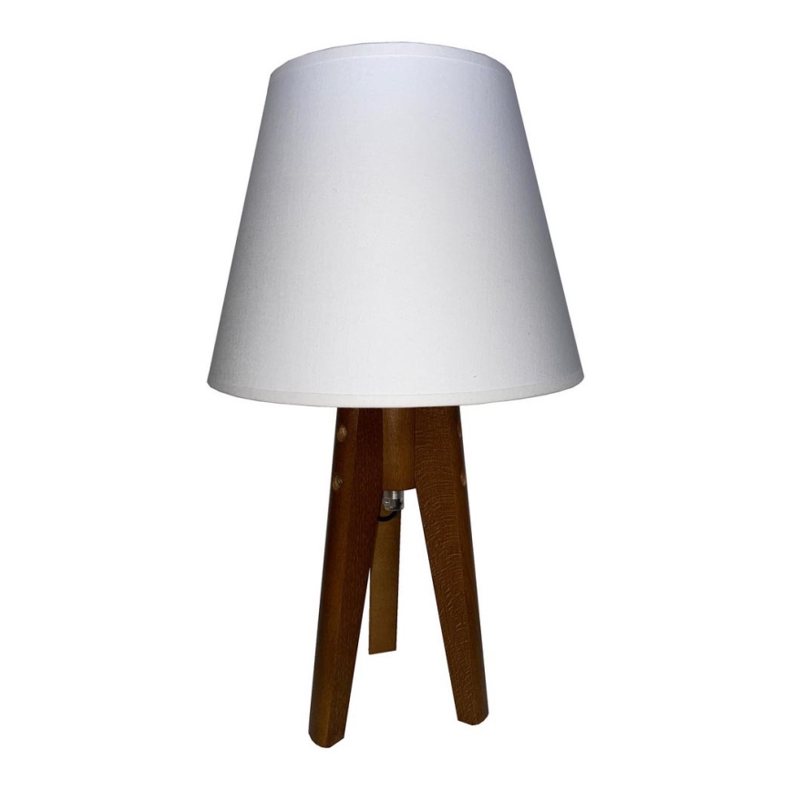 Lámpara de mesa CONE 1xE27/60W/230V roble blanco