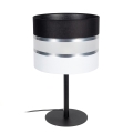 Lámpara de mesa CORAL 1xE27/60W/230V negro/blanco
