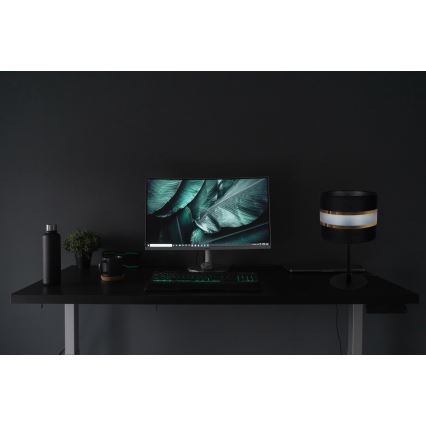 Lámpara de mesa CORAL 1xE27/60W/230V negro