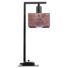 Lámpara de mesa DAKOTA 1xE27/60W/230V madera/negro