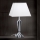 Lámpara de mesa de cristal VERONIQUE 1xE27/60W/230V blanco/transparente