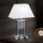 Lámpara de mesa de cristal VERONIQUE 1xE27/60W/230V blanco/transparente