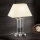 Lámpara de mesa de cristal VERONIQUE 1xE27/60W/230V color crema/transparente