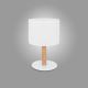 Lámpara de mesa DEVA 1xE27/60W/230V blanco/madera