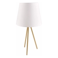 Lámpara de mesa ELENA 1xE27/20W/230V blanco