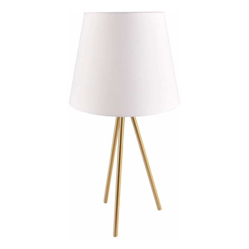 Lámpara de mesa ELENA 1xE27/20W/230V blanco