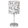 Lámpara de mesa EMILY 1xE14/40W/230V blanco/cromo brillante