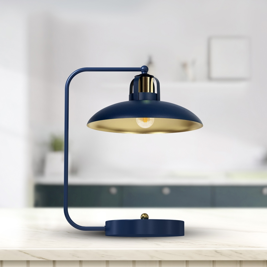 Lámpara de mesa FELIX 1xE27/60W/230V azul