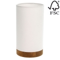 Lámpara de mesa FIRE 1xE27/25W/230V pino/blanco – Certificado FSC