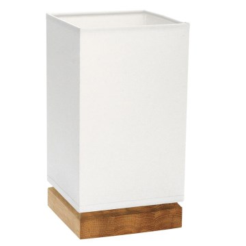 Lámpara de mesa FIRE 1xE27/25W/230V roble/roble blanco - Certificación FSC