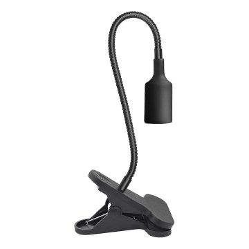 Lámpara de mesa flexible con clip CLIP 1xE27/30W/230V negro