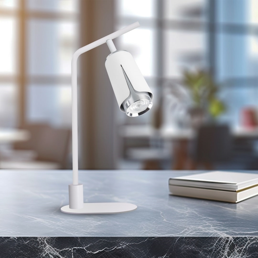 Lámpara de mesa FLOR 1xGU10/8W/230V blanco