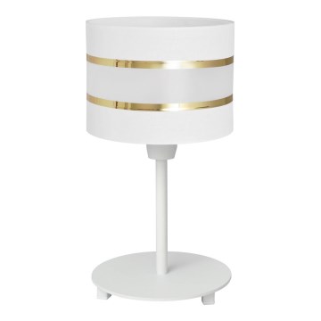 Lámpara de mesa HELEN 1xE27/15W/230V blanco/dorado