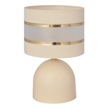 Lámpara de mesa HELEN 1xE27/15W/230V color crema/dorado