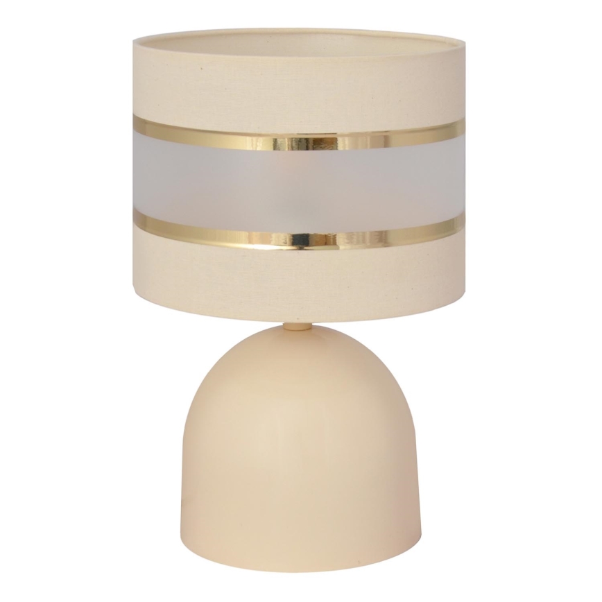 Lámpara de mesa HELEN 1xE27/15W/230V color crema/dorado