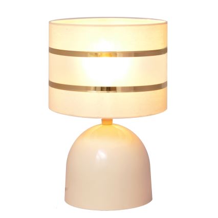 Lámpara de mesa HELEN 1xE27/15W/230V color crema/dorado