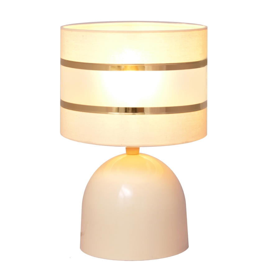 Lámpara de mesa HELEN 1xE27/15W/230V color crema/dorado