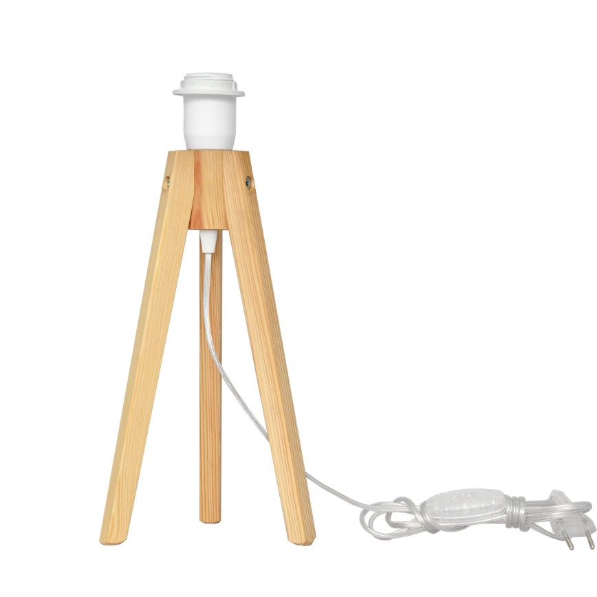 Lámpara de mesa HELEN 1xE27/15W/230V color crema/dorado/pino