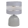 Lámpara de mesa HELEN 1xE27/15W/230V gris/plata