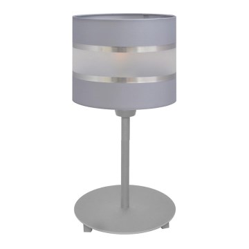 Lámpara de mesa HELEN 1xE27/15W/230V gris/plata