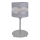 Lámpara de mesa HELEN 1xE27/15W/230V gris/plata