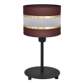 Lámpara de mesa HELEN 1xE27/15W/230V marrón/negro/dorado