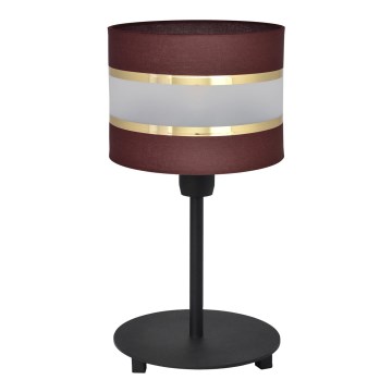 Lámpara de mesa HELEN 1xE27/15W/230V marrón/negro/dorado