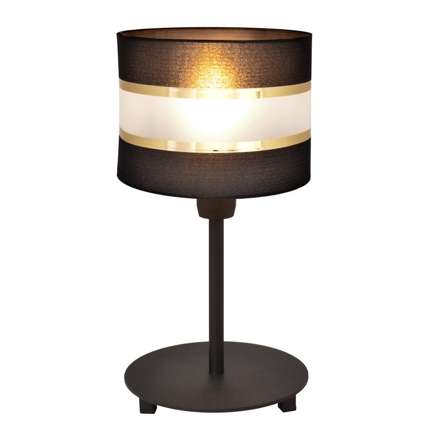Lámpara de mesa HELEN 1xE27/15W/230V negro/dorado
