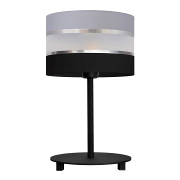 Lámpara de mesa HELEN 1xE27/15W/230V negro/gris/plata