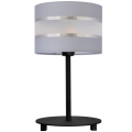 Lámpara de mesa HELEN 1xE27/60W/230V gris/negro