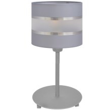 Lámpara de mesa HELEN 1xE27/60W/230V gris/plata