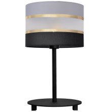 Lámpara de mesa HELEN 1xE27/60W/230V negro/gris/dorado