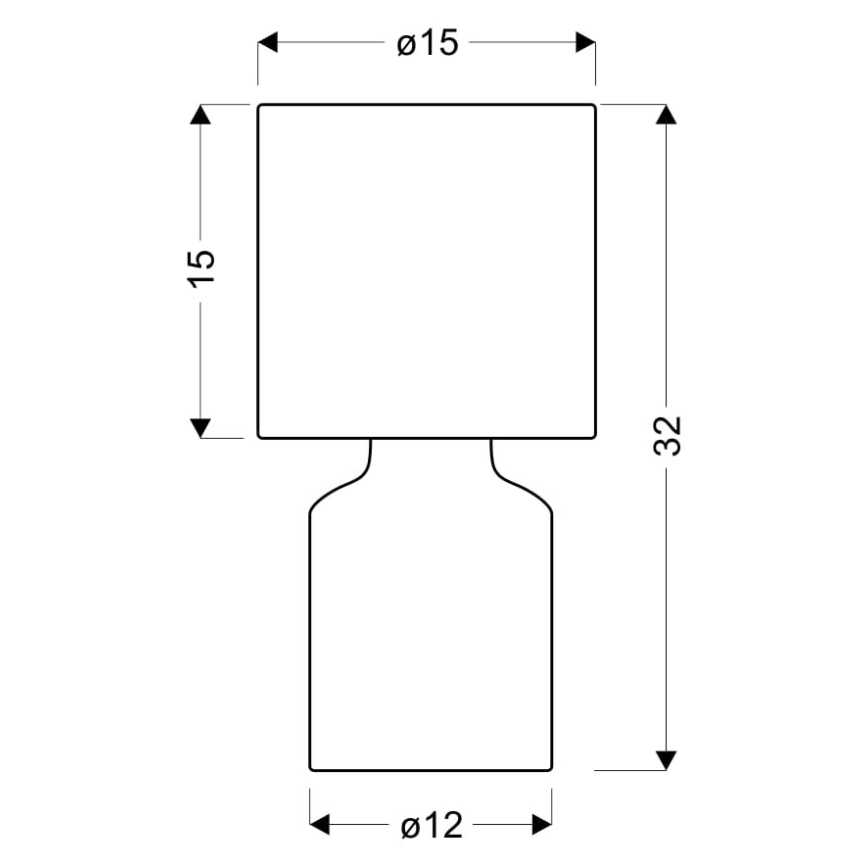 Lámpara de mesa INER 1xE14/40W/230V beige