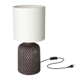 Lámpara de mesa INER 1xE14/40W/230V marrón