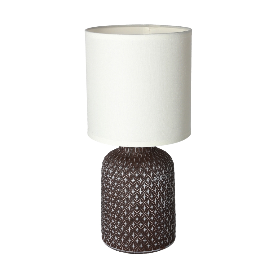 Lámpara de mesa INER 1xE14/40W/230V marrón