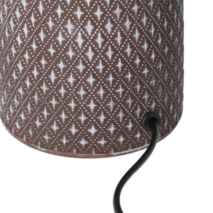 Lámpara de mesa INER 1xE14/40W/230V marrón