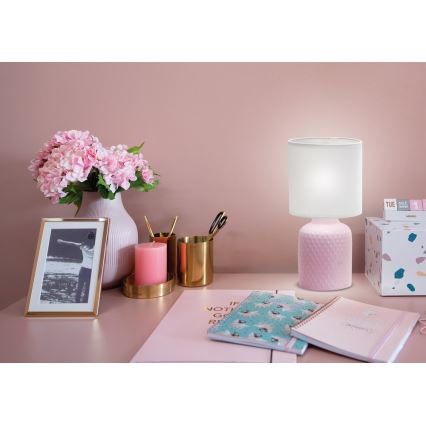 Lámpara de mesa INER 1xE14/40W/230V rosa