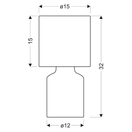 Lámpara de mesa INER 1xE14/40W/230V rosa