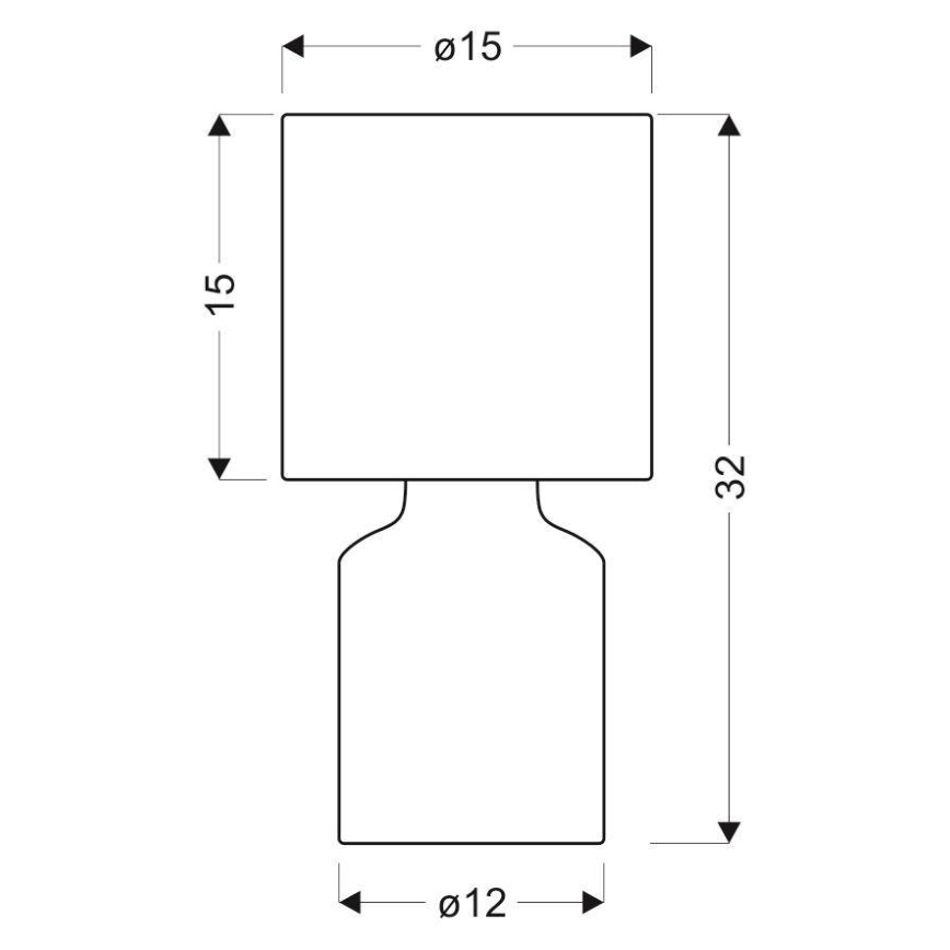 Lámpara de mesa INER 1xE14/40W/230V rosa