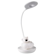 Lámpara de mesa infantil LED regulable BEAR LED/2,5W/230V blanco
