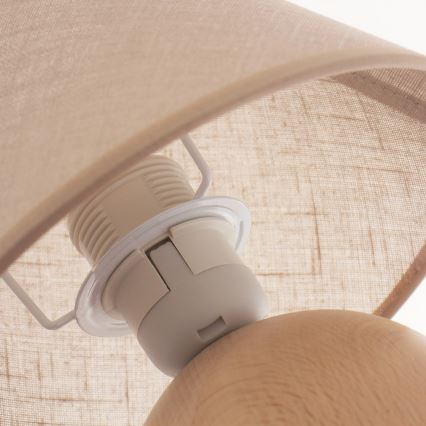Lámpara de mesa JUTA 1xE27/60W/230V haya