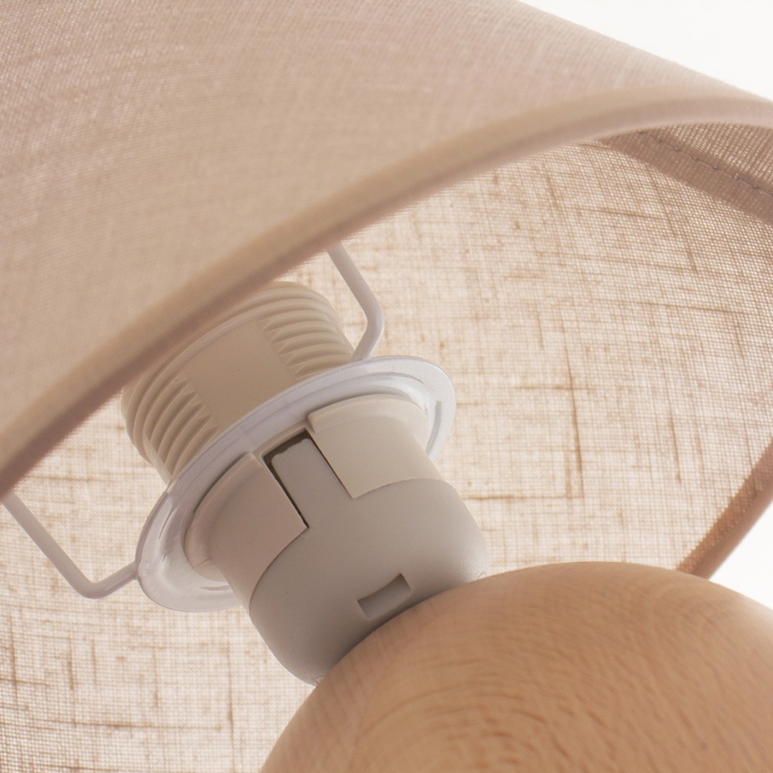Lámpara de mesa JUTA 1xE27/60W/230V haya