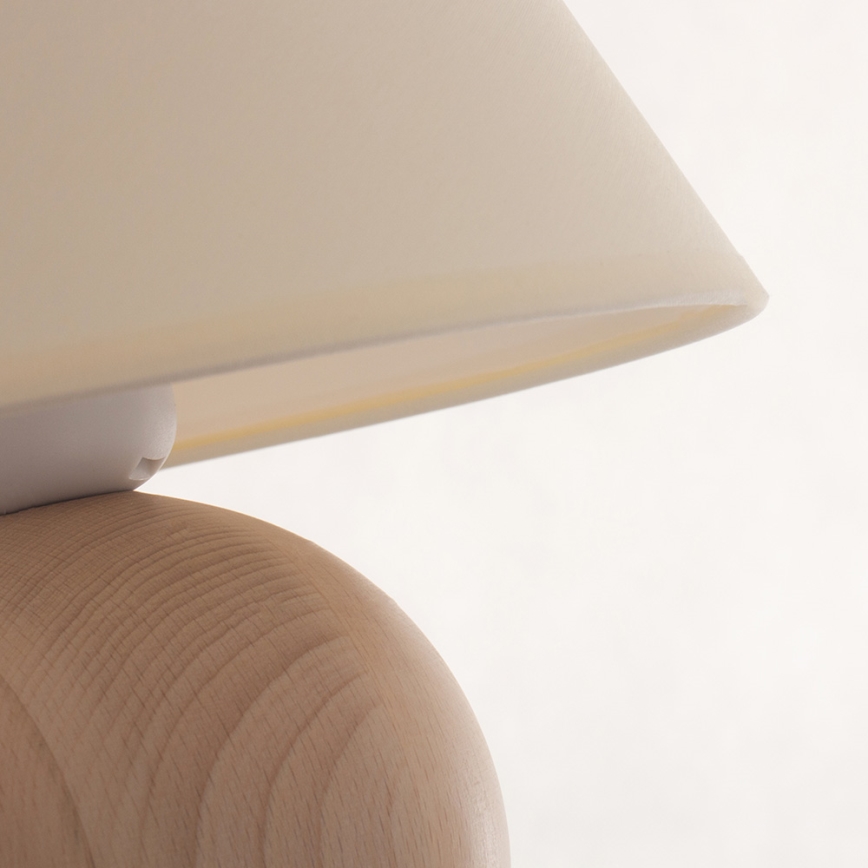 Lámpara de mesa JUTA 1xE27/60W/230V haya