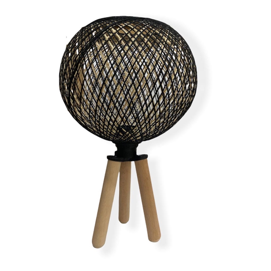 Lámpara de mesa JUTE 1xE27/60W/230V