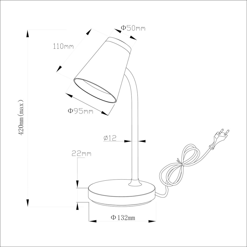 Lámpara de mesa LED CHICO LED/4,5W/230V blanco