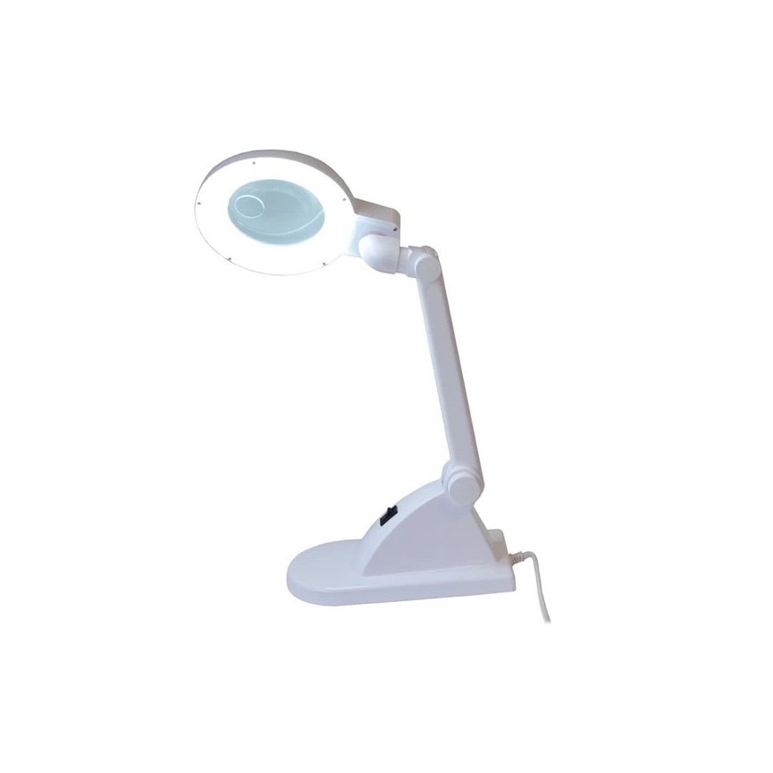 Lámpara de mesa LED con lupa LED/6W/230V blanco
