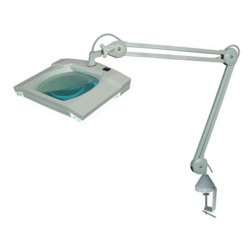 Lámpara de mesa LED con lupa y clip LED/5W/230V