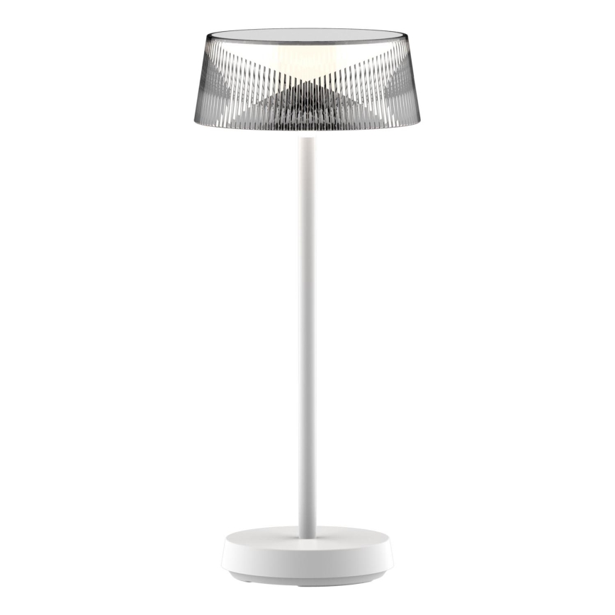 Lámpara de mesa LED de exterior táctil regulable CASABLANCA LED/3,4W/5V USB 3600 mAh IP44 blanco