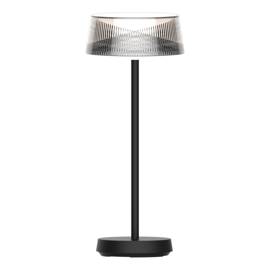 Lámpara de mesa LED de exterior táctil regulable CASABLANCA LED/3,4W/5V USB 3600 mAh IP44 negro